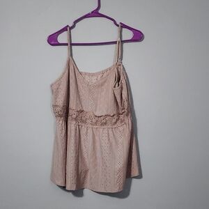 SHEIN Blush Lace Trim Camisole